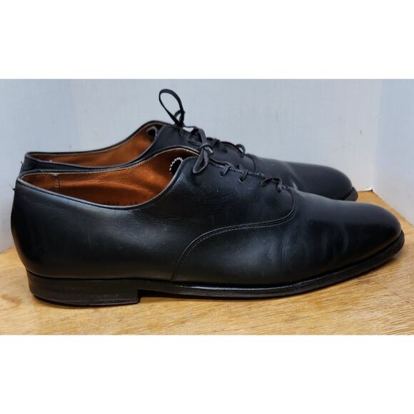 Alden 932 Balmoral Oxford Black Calfskin USA Sz 12 Rt Toe Damage See Pics READ!!